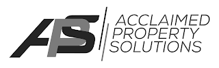 APS ACCLAIMED PROPERTY SOLUTIONS