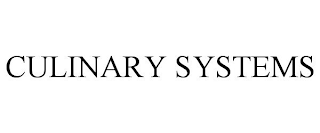 CULINARY SYSTEMS