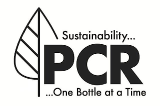 SUSTAINABILITY...PCR...ONE BOTTLE AT A TIME