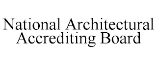 NATIONAL ARCHITECTURAL ACCREDITING BOARD