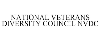 NATIONAL VETERANS DIVERSITY COUNCIL NVDC