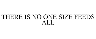 THERE IS NO ONE SIZE FEEDS ALL