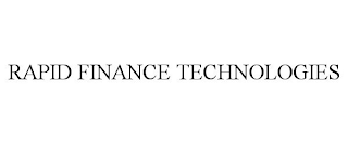 RAPID FINANCE TECHNOLOGIES