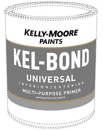 KELLY-MOORE PAINTS KEL-BOND UNIVERSAL INTERIOR / EXTERIOR MULTI-PURPOSE PRIMER IMPRIMADOR MULTIUSOS