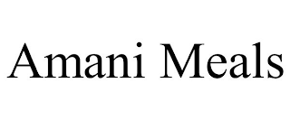 AMANI MEALS