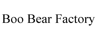 BOO BEAR FACTORY