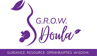 G.R.O.W. DOULA GUIDANCE. RESOURCE. OPENHEARTED. WISDOM.