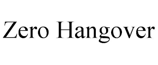 ZERO HANGOVER