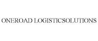 ONEROAD LOGISTICSOLUTIONS