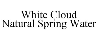 WHITE CLOUD NATURAL SPRING WATER