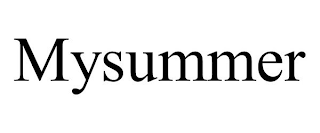 MYSUMMER