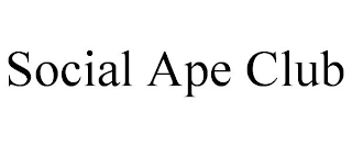 SOCIAL APE CLUB trademark