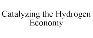 CATALYZING THE HYDROGEN ECONOMY