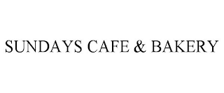 SUNDAYS CAFE & BAKERY