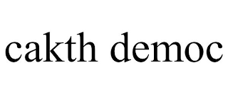 CAKTH DEMOC