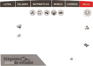 LETRA, PALABRA, MATEMATICAS, MUSICA, CARRERA, RELOJ, MAQUINA DE ESTUDIO, LEARNING COMPUTER, ABC, 123