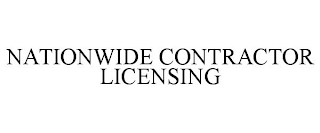 NATIONWIDE CONTRACTOR LICENSING