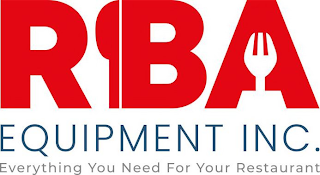 RBA EQUIPMENT INC. EVERYTHING YOU NEED FOR YOUR RESTAURANT