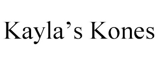 KAYLA'S KONES