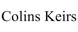 COLINS KEIRS trademark