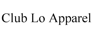 CLUB LO APPAREL trademark