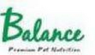 BALANCE PREMIUM PET NUTRITION