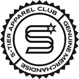 S S-TIER APPAREL CLUB GENUINE MERCHANDISE