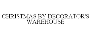 CHRISTMAS BY DECORATOR'S WAREHOUSE