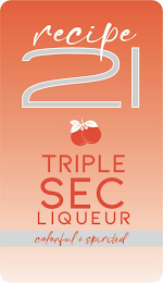 RECIPE 21 TRIPLE SEC LIQUEUR COLORFUL + SPIRITED