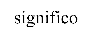 SIGNIFICO