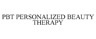 PBT PERSONALIZED BEAUTY THERAPY