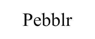 PEBBLR