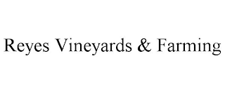 REYES VINEYARDS & FARMING