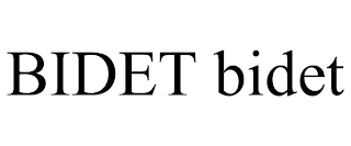 BIDET BIDET