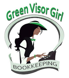 GREEN VISOR GIRL BOOKKEEPING