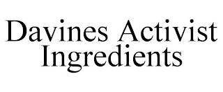 DAVINES ACTIVIST INGREDIENTS