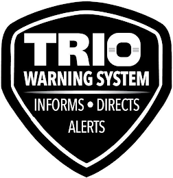 TRIO WARNING SYSTEM INFORMS DIRECTS ALERTS