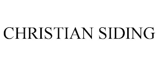 CHRISTIAN SIDING