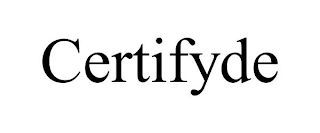 CERTIFYDE