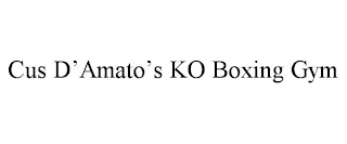 CUS D'AMATO'S KO BOXING GYM