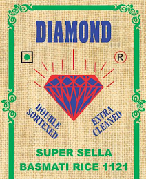 DIAMOND DOUBLE SORTEXED EXTRA CLEANED SUPER SELLA BASMATI RICE 1121