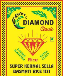 DIAMOND CLASSIC DOUBLE SORTEXED EXTRA CLEAN RICE SUPER KERNAL SELLA BASMATI RICE 1121