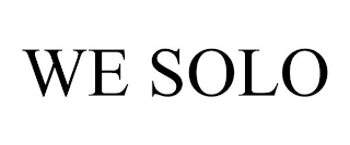 WE SOLO