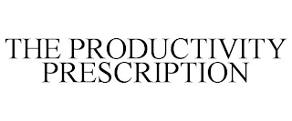 THE PRODUCTIVITY PRESCRIPTION