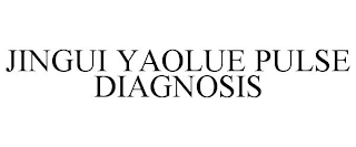 JINGUI YAOLUE PULSE DIAGNOSIS