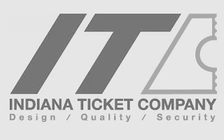 ITC INDIANA TICKET COMPANY DESIGN QUALITY SECURITY