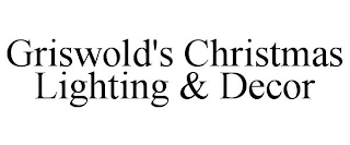 GRISWOLD'S CHRISTMAS LIGHTING & DECOR