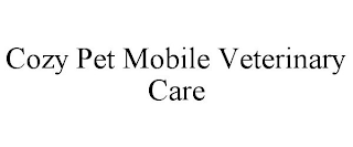 COZY PET MOBILE VETERINARY CARE