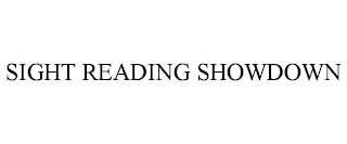 SIGHT READING SHOWDOWN