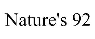 NATURE'S 92